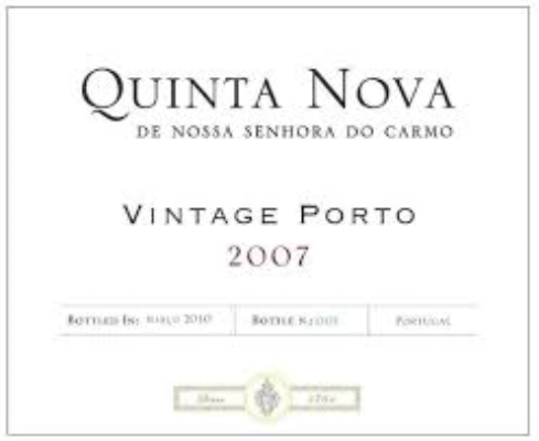 Quinta Nova Vintage 2007